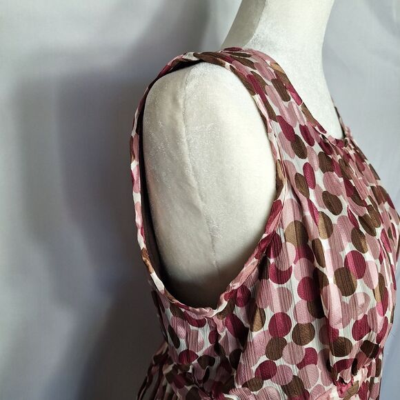 Motherhood Maternity Empire Fairy Dress Polka Dot Sleeveless Elegant Flowy Large - Picture 5 of 16